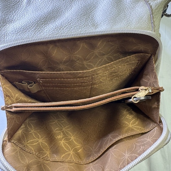 Fossil off-white Leather Crossbody Bag - Picture 9 of 12